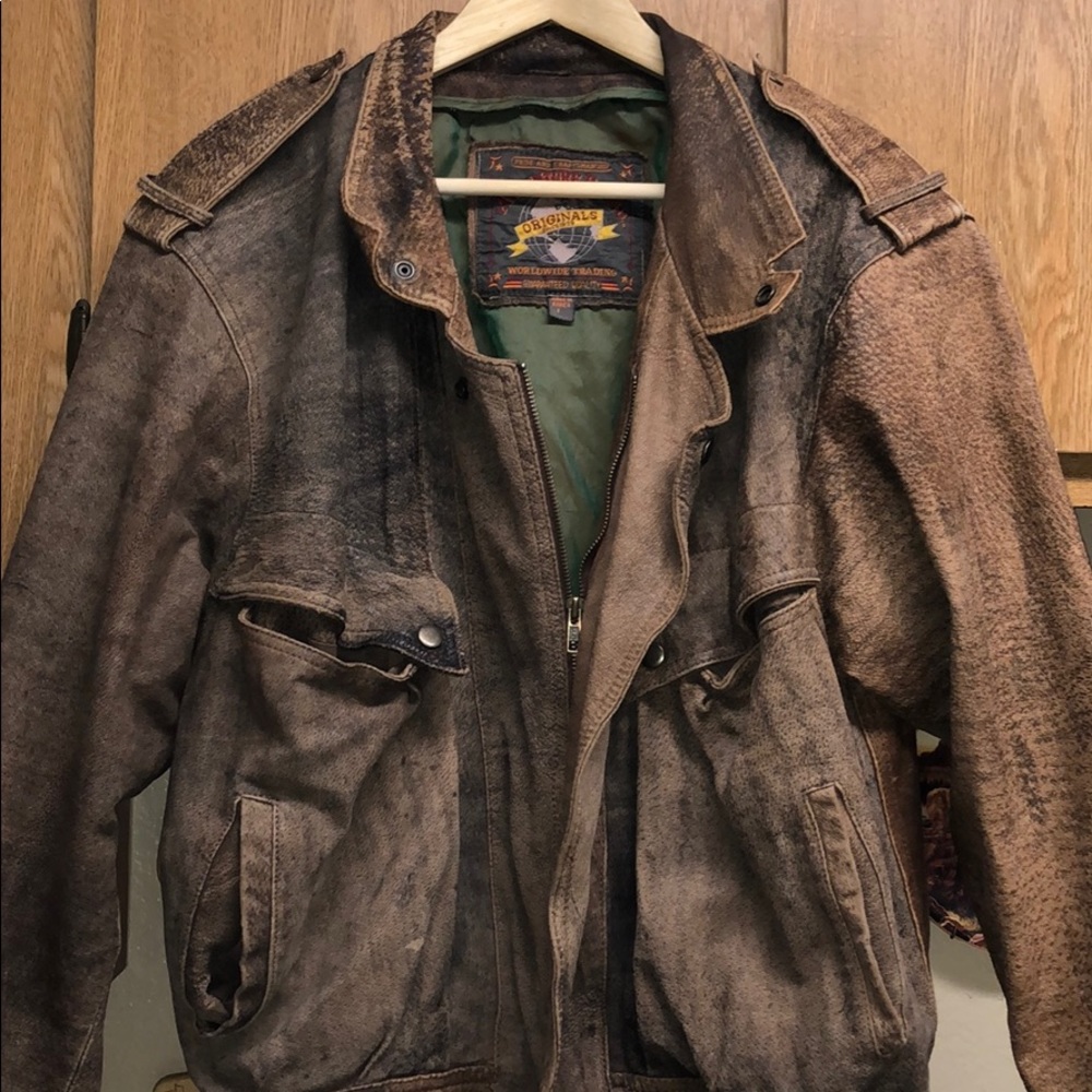 Vintage Leather Pilot’s Jacket ✈️